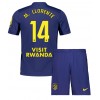 Atletico Madrid Marcos Llorente #14 Bortedraktsett Barn 2025-26 Kortermet (+ korte bukser)